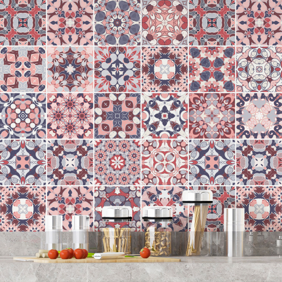 Tiles Stickers - Cement tile pattern