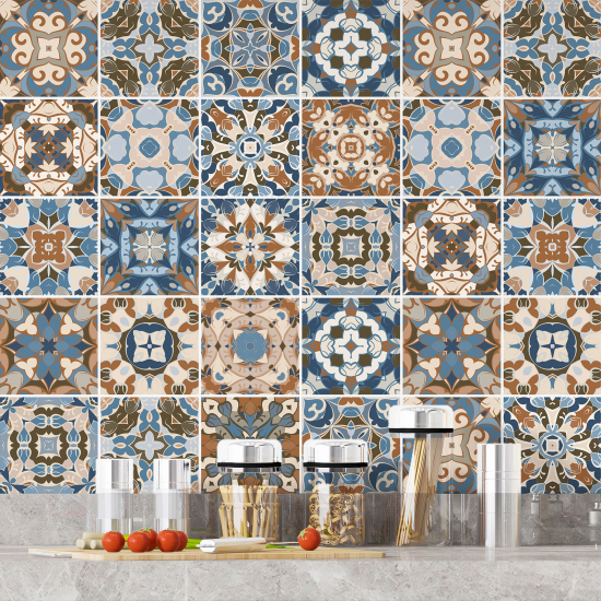 Tiles Stickers - Cement tile pattern