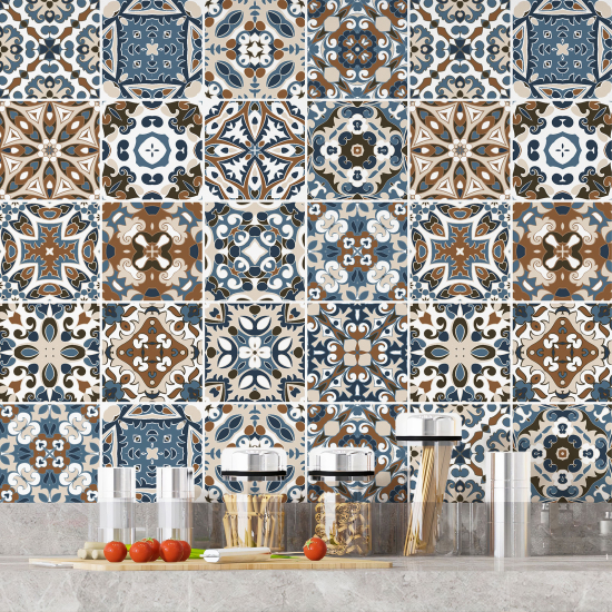 Tiles Stickers - Cement tile pattern