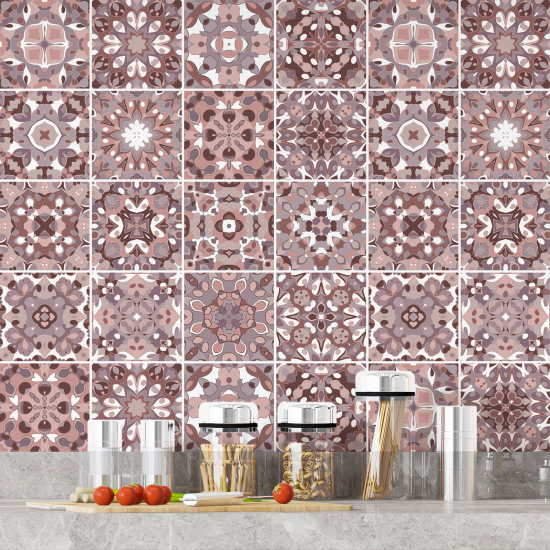 Tiles Stickers - Cement tile pattern