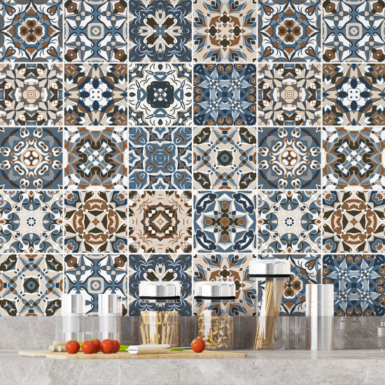 Tiles Stickers - Cement tile pattern