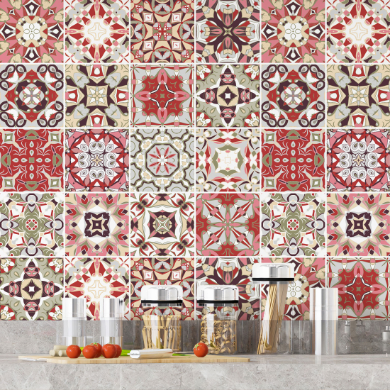 Tiles Stickers - Cement tile pattern