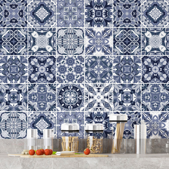 Tiles Stickers - Cement tile pattern