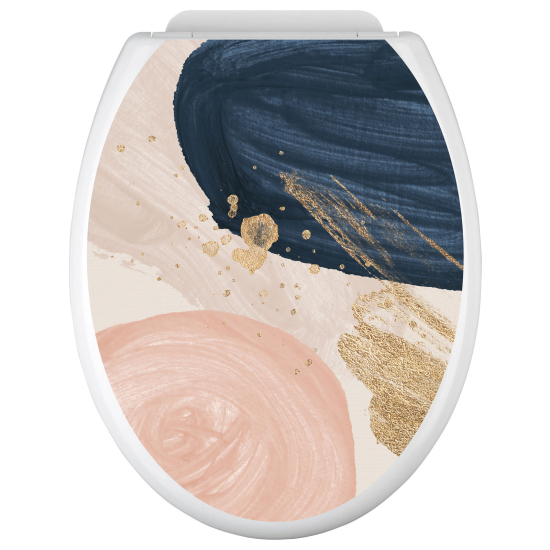 Toilet seat sticker - Abstract