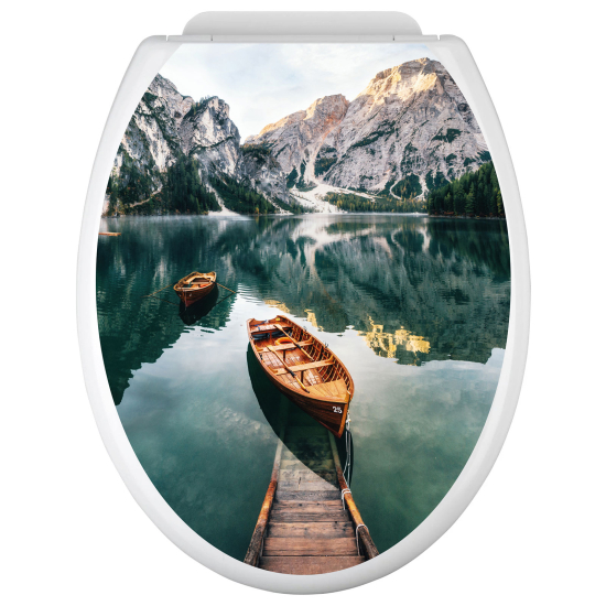 Toilet seat sticker - Boat Lake