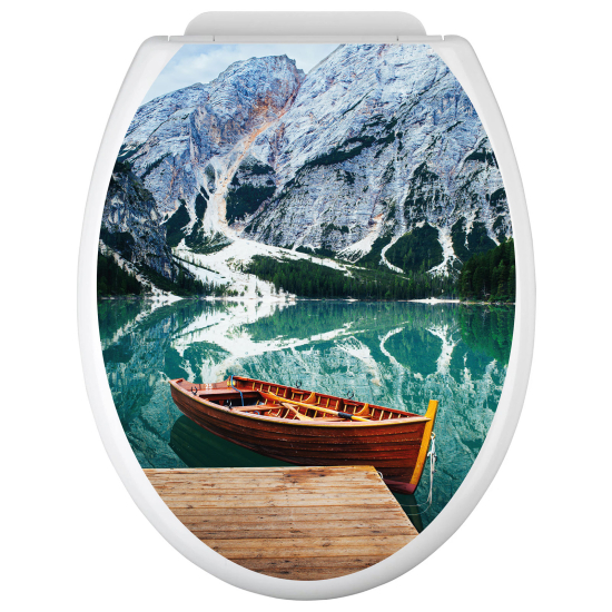 Toilet seat sticker - Boat Lake