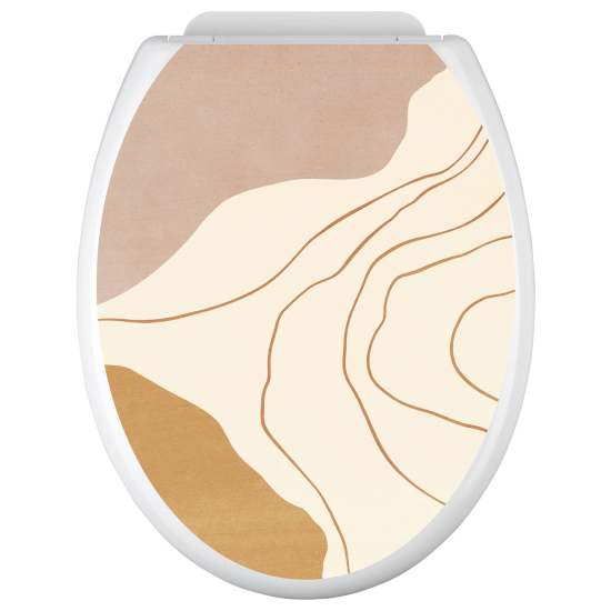 Toilet seat sticker - Boho