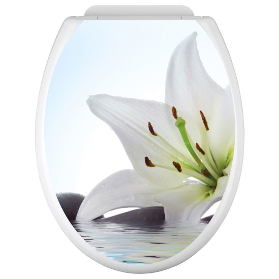 Toilet seat sticker - Flower