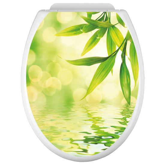 Toilet seat sticker - Leaves