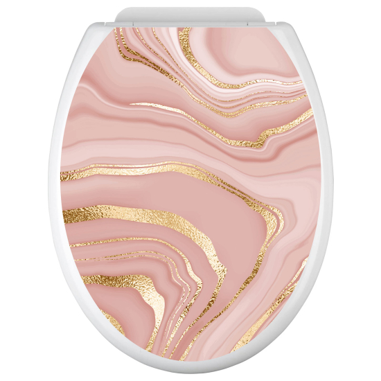 Toilet seat sticker - Marbled Effect