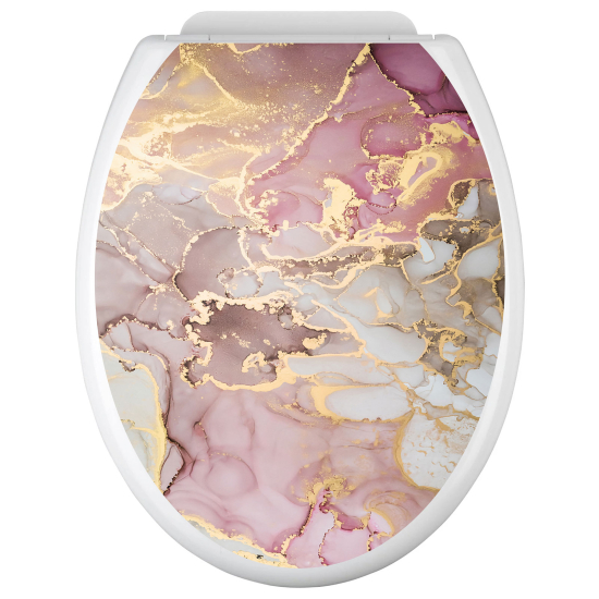 Toilet seat sticker - Marbled Effect