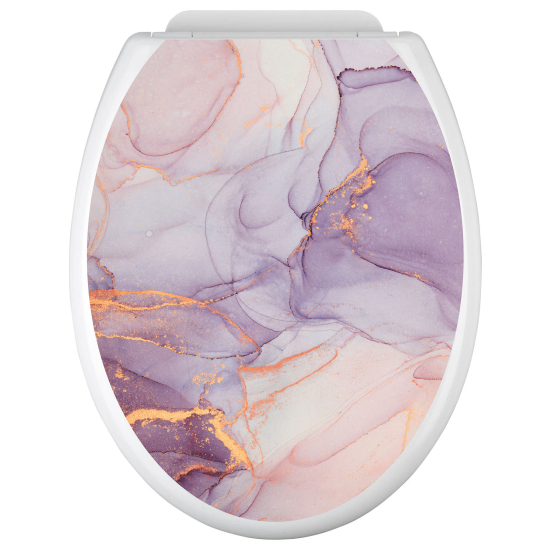 Toilet seat sticker - Marbled Effect