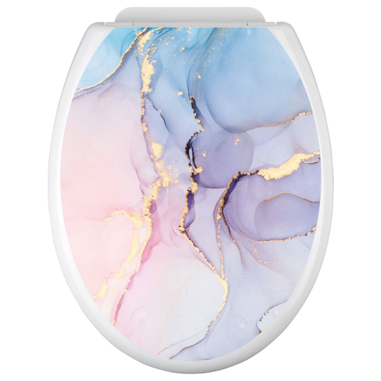 Toilet seat sticker - Marbled Effect