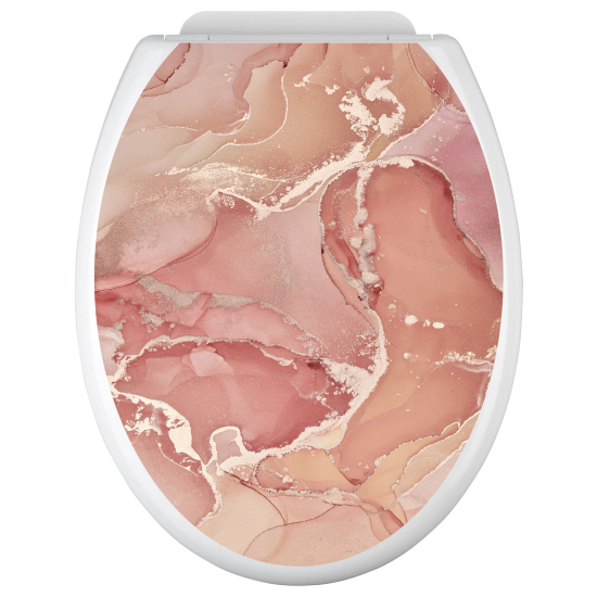 Toilet seat sticker - Marbled Effect