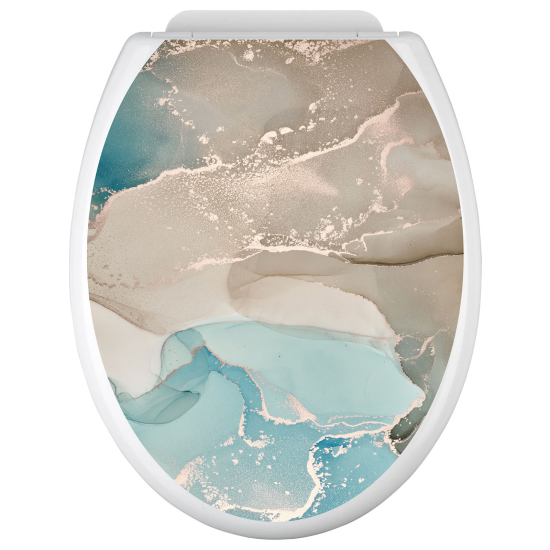 Toilet seat sticker - Marbled Effect