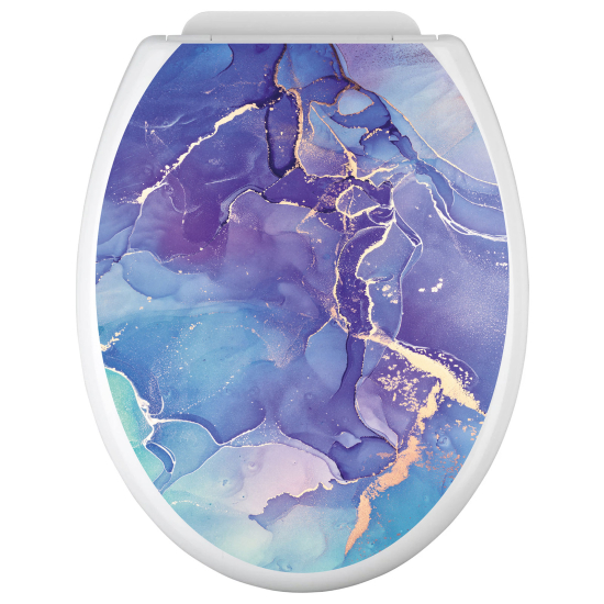 Toilet seat sticker - Marbled Effect