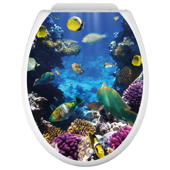 Toilet seat sticker - Ocean