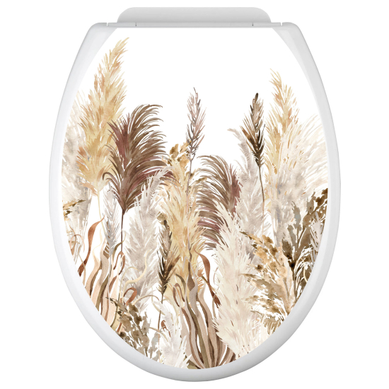 Toilet seat sticker - Pampas