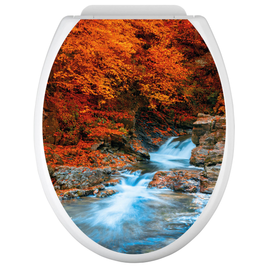 Toilet seat sticker - River