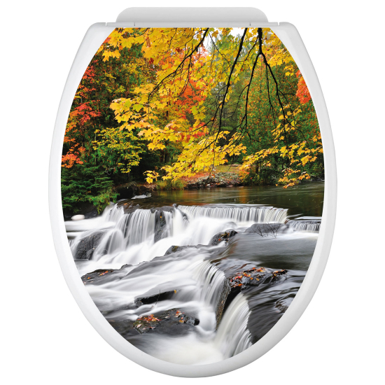 Toilet seat sticker - River