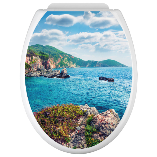 Toilet seat sticker - Sea View