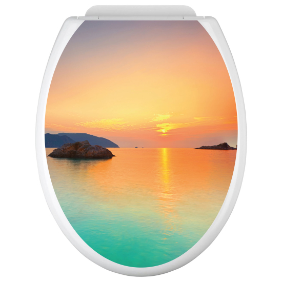 Toilet seat sticker - Sea View