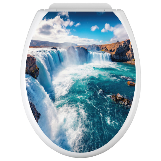 Toilet seat sticker - Waterfalls