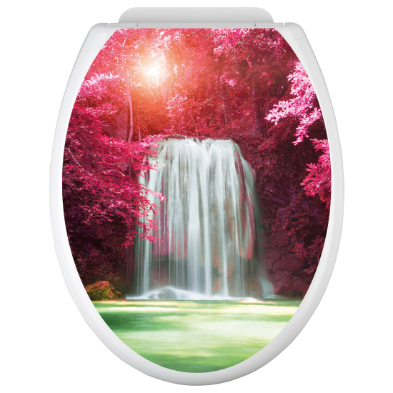 Toilet seat sticker - Waterfalls