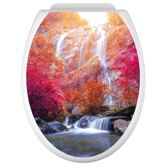 Toilet seat sticker - Waterfalls