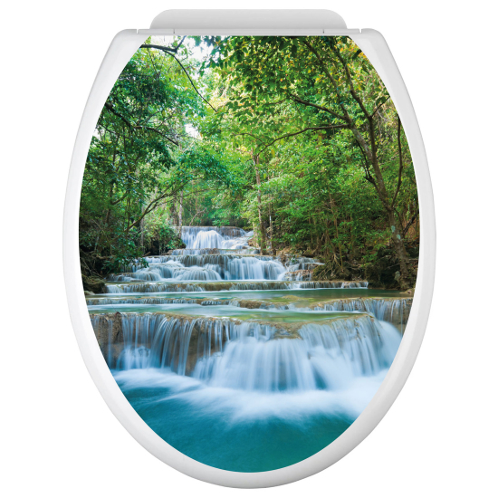 Toilet seat sticker - Waterfalls