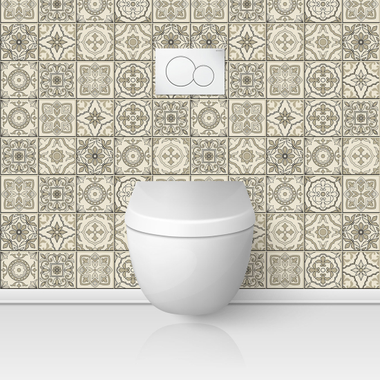 Toilets Self Adhesive - Cement tile effect