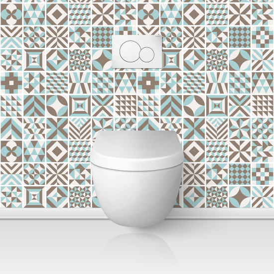 Toilets Self Adhesive - Cement tile effect