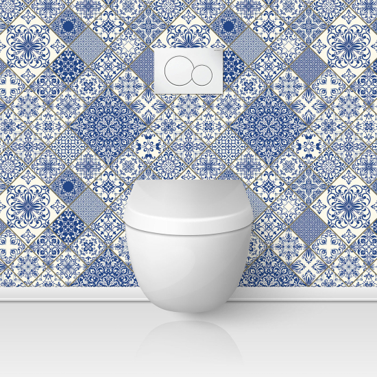 Toilets Self Adhesive - Cement tile effect