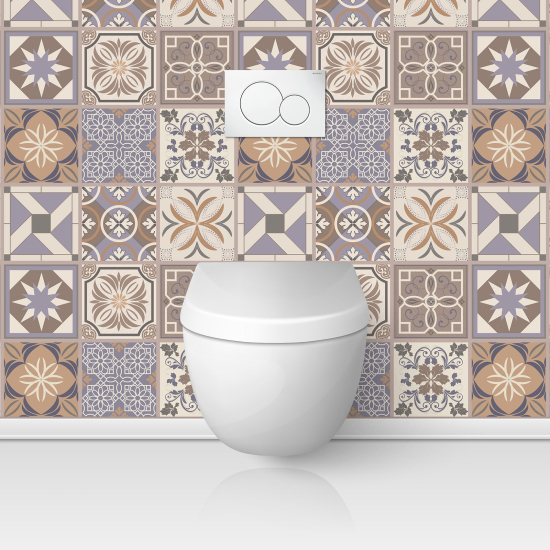 Toilets Self Adhesive - Cement tile effect