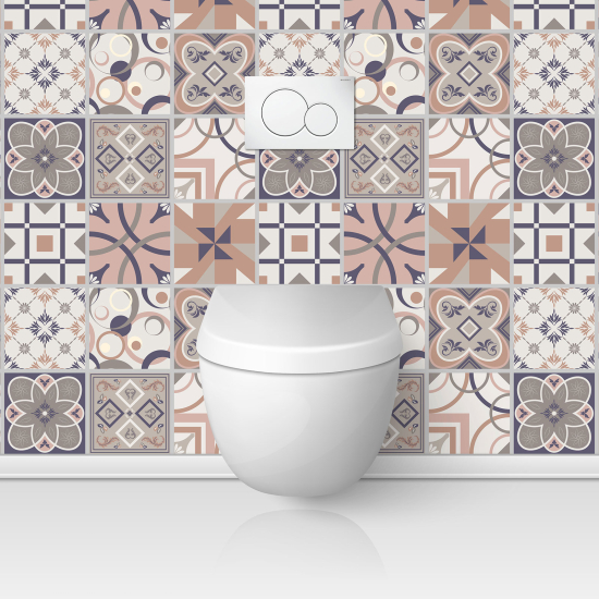 Toilets Self Adhesive - Cement tile effect