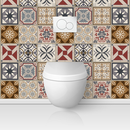 Toilets Self Adhesive - Cement tile effect