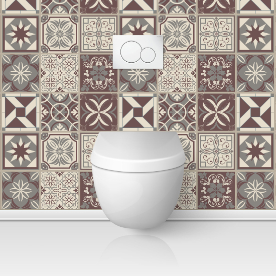 Toilets Self Adhesive - Cement tile effect