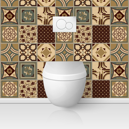 Toilets Self Adhesive - Cement tile effect