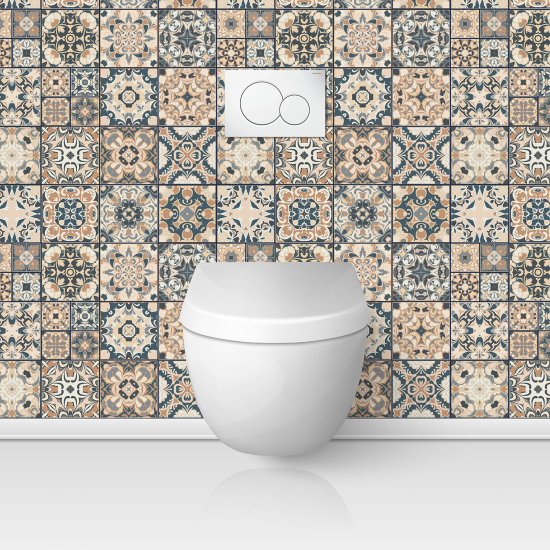 Toilets Self Adhesive - Cement tile effect