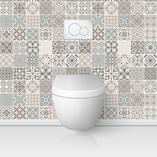 Toilets Self Adhesive - Cement tile effect