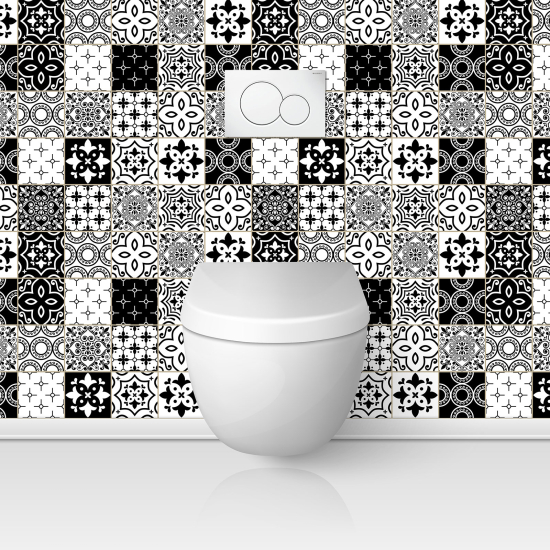 Toilets Self Adhesive - Cement tile effect