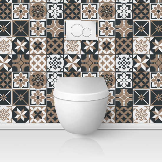 Toilets Self Adhesive - Cement tile effect