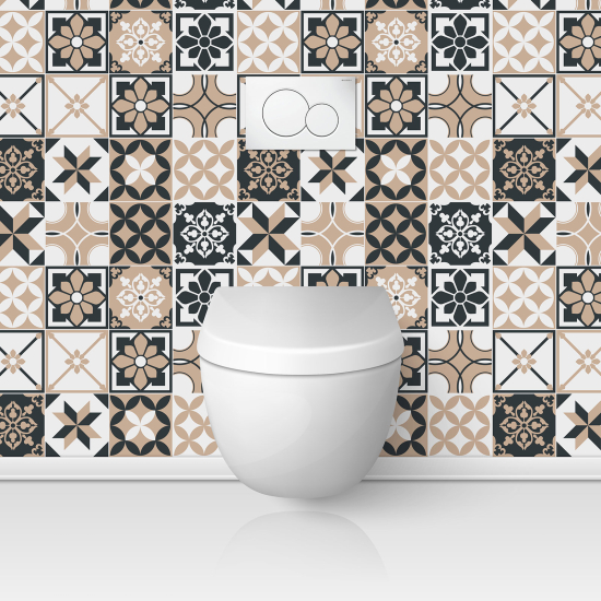 Toilets Self Adhesive - Cement tile effect