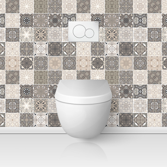 Toilets Self Adhesive - Cement tile effect