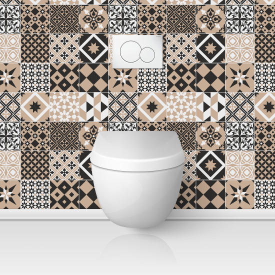 Toilets Self Adhesive - Cement tile effect