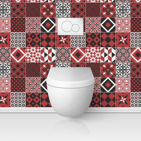 Toilets Self Adhesive - Cement tile effect