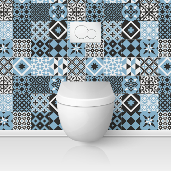 Toilets Self Adhesive - Cement tile effect