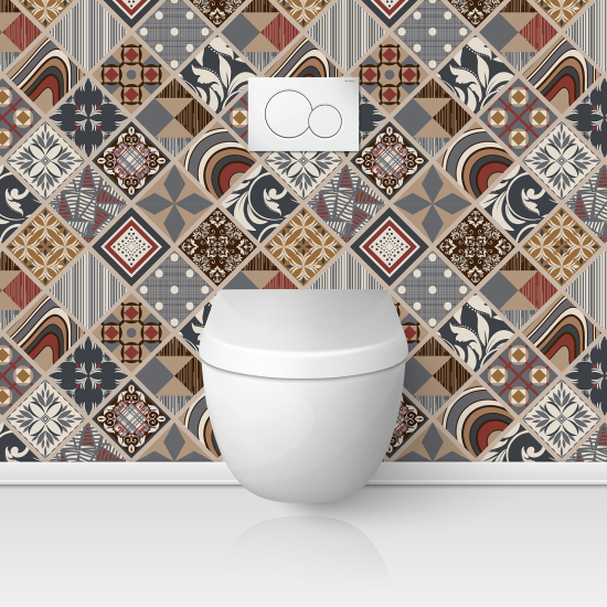 Toilets Self Adhesive - Cement tile effect