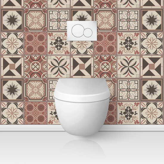 Toilets Self Adhesive - Cement tile effect