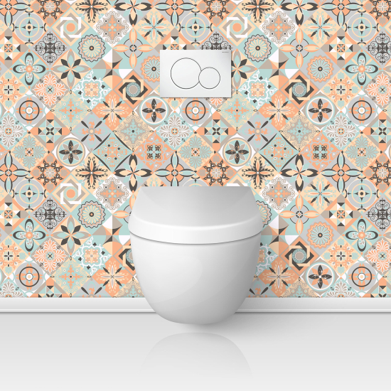 Toilets Self Adhesive - Cement tile effect